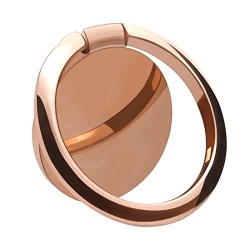 Metal Cell Phone Ring Holder Finger Ring Stand (Rose Gold)