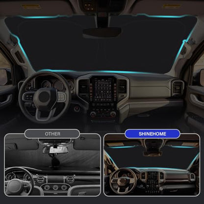 Ram 1500 Windshield Sun Shade for 2019 (For 2019-2026 Dodge RAM 1500)