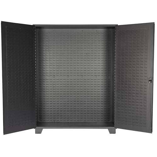 Tool Storage Cabinet with Bin Mounts (Yellow / 230 bins, 60" W x 24" D x 78" H)