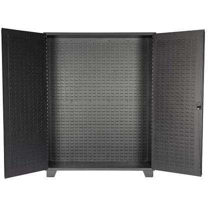 Tool Storage Cabinet with Bin Mounts (Blue / 230 bins, 60" W x 24" D x 78" H)