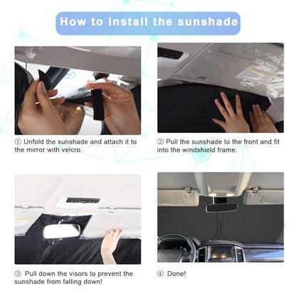 for 2017 2025 2026 Kia NIRO Windshield Sunshade for 2023 (2017-2025 2026 Kia Niro)