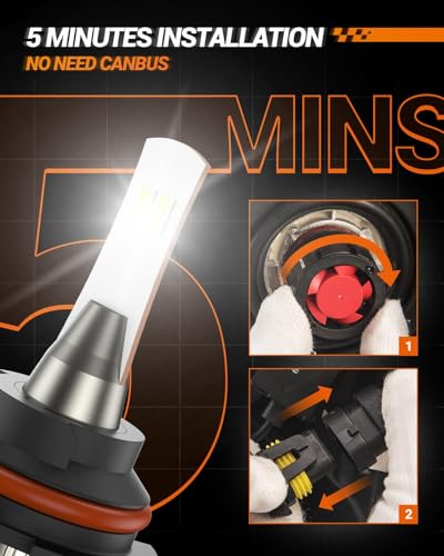 9004 Bulbs 36000LM Brighter (White / 9004)