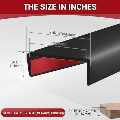 Rubber Edge Trim (Fit 2" - L20' / Black)