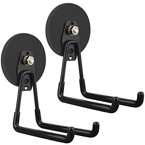 Uni Mag Strong Magnetic Ultimate Hooks (3.46INCH 2PACK Black Large Hooks)