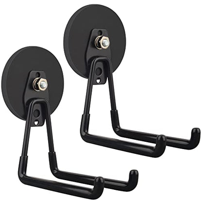Uni Mag Strong Magnetic Ultimate Hooks (3.46INCH 2PACK Black Large Hooks)