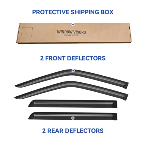 Window Visors Rain Guards for 1996 (1996-2004 Nissan Pathfinder)