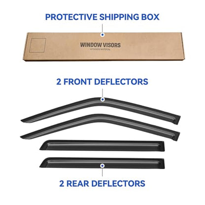 Window Visors Rain Guards for 1996 (1996-2004 Nissan Pathfinder)
