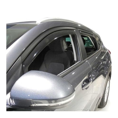 Window Visor Vent Rain Deflector for Hyundai Tucson 2016 (Tucson 2016-2021 / Wind Deflector / In-Channel)
