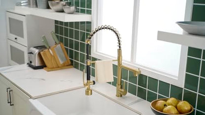 High Arc Brushed Gold Pull (Brushed Gold)