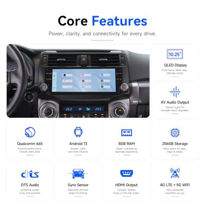 Head Unit for Toyota 4Runner 2010 (Black)