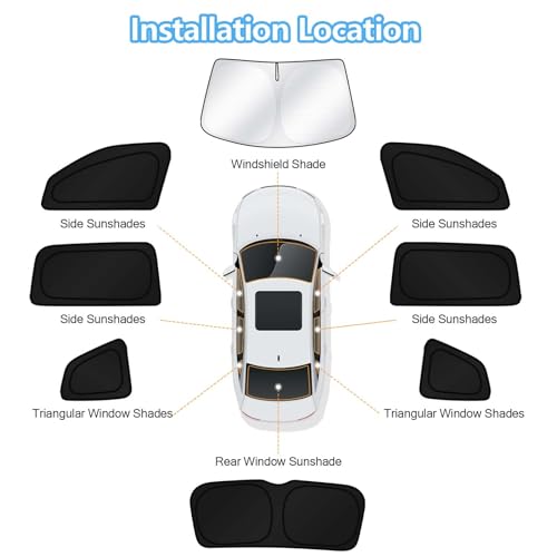 Car Window Shades for 2018 (FOR | Atlas 2018-2026 (8PCS))