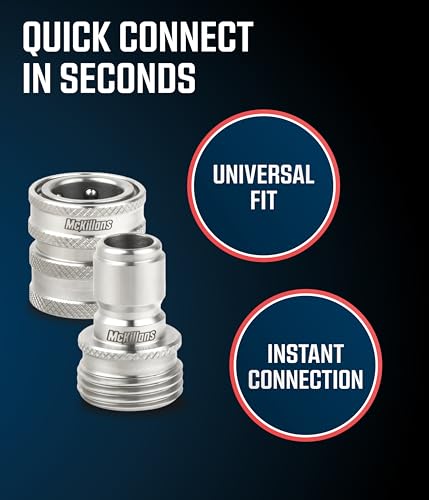 Water Hose Quick Connect [UNIVERSAL FIT] 3 Pack (Quick Connects)