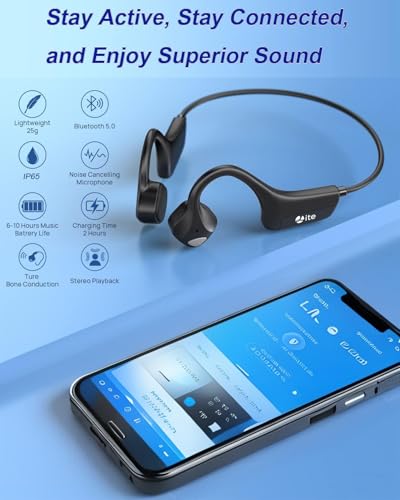 Bone Conduction Headphones Open (Black Lite)