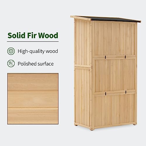 Outdoor Storage Cabinet (Natural / Medium)