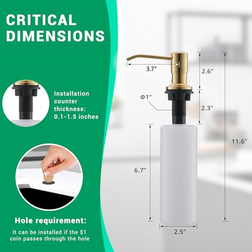 Commercial Kitchen Faucets with Pull Down Sprayer Brushed Gold LED (Brushed Gold)