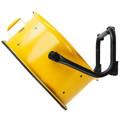 fans - 18”-Blade High-Velocity Drum Fan Heavy Duty Industrial Grade (Yellow, 2-in-1): 3,400 CFM, 4-Speed, 360 Degree Adjustable Drum Head, Dual Ball Bearing Motor with Die-Cast Cover (HVD-18AC) (Yellow)