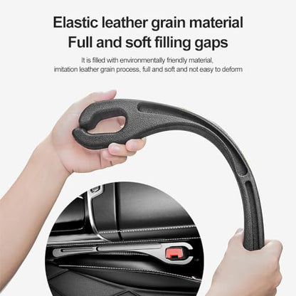 2PCS Car Seat Gap Filler Organizer with Phone Holder (Black)