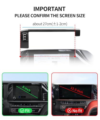 Car Phone Holder for Toyota Camry LE (for 2025-2026 Camry LE/SE(8 inch screen only))