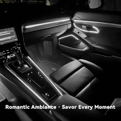 EL Wire Interior Car LED Strip Lights (White)