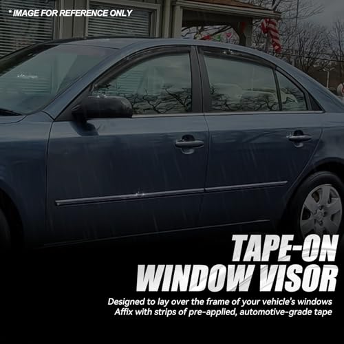 4PCS Tape On Window Visors for 2006 (06-10 Sonata)