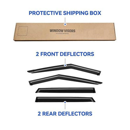 Window Visors Rain Guards for 2021 2022 2023 2024 2025 2026 Kia Seltos (2021-2024 Kia Seltos)
