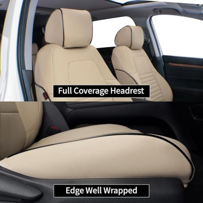 Car Accord & Hybrid Seat Covers 2018 (Beige / 2018-2022 Accord & Hybrid;Rear 40/60 Split)