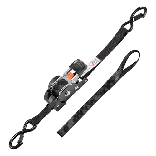 Retractable Ratchet Straps (1 in x 10 ft(4PCS))