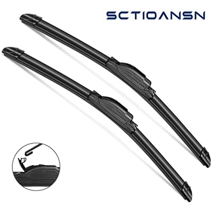 3Pcs Windshield Wipers for Lexus GX470 2003 2004 2005 2006 2007 2008 2009 (22''+21''+16A''(Front & Rear Windshield Wiper))