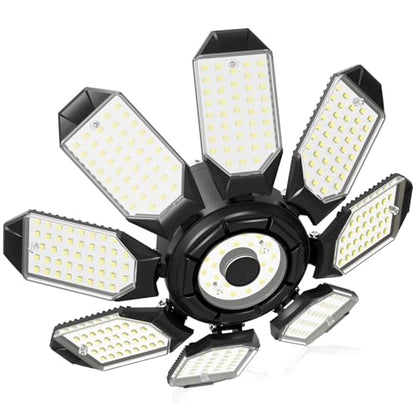 LED Garage Lights (8+1 Panels - 1 Pack)