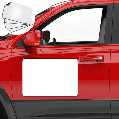 4 Pack Blank Car Door Magnet Sticker (18x12 inch White (4 PACK) / White)