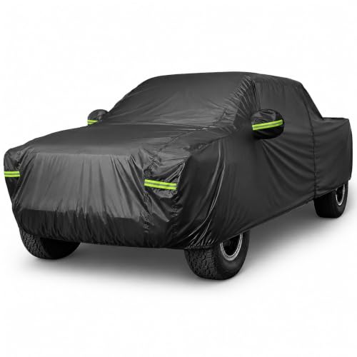 Waterproof Pickup Truck Cover (Black / Fit for Truck Length 230"-242")