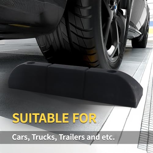 Rubber Parking Stopper for Garage 2 Pack (3.3“H 2pcs)