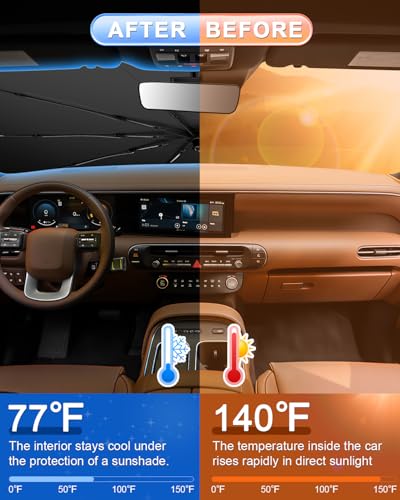 for 2026 2027 Hyundai Palisade Car Windshield Sun Shade Umbrella (2026 2027 Palisade)