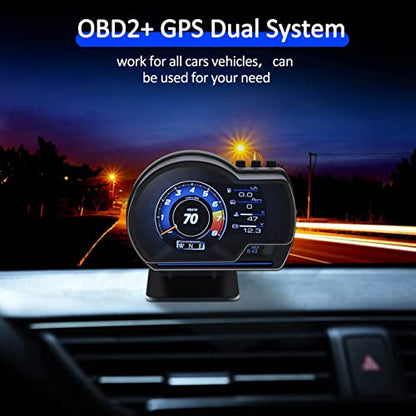 Car HUD Head Up Display (OBD2 Cable Connection)