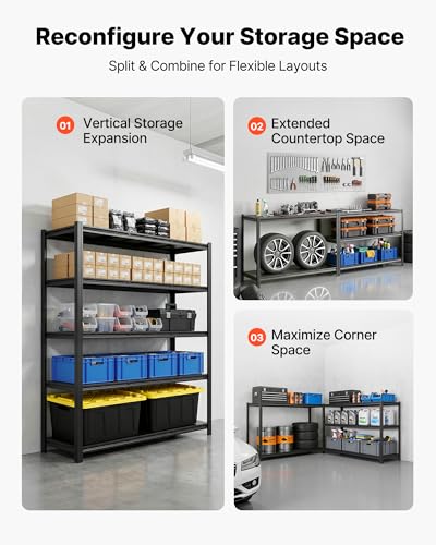 Garage Shelving (20" D x 59" W x 71.4")