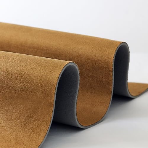 Suede Headliner Fabric with Foam Backing (Tan / 96"L×60"W)