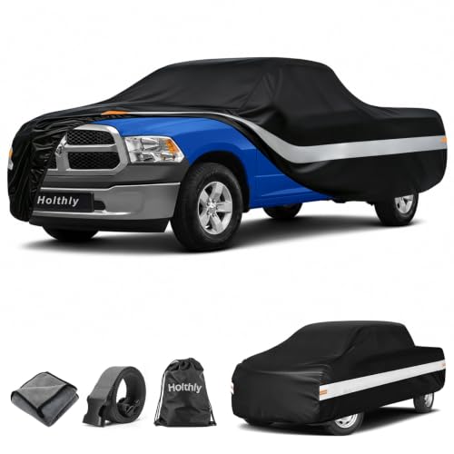 10 Layers Truck Cover Waterproof All Weather Custom Fit for Ford (Black Gray / Custom Fit for Ford/Ram/Chevrolet Regular Cab LB)