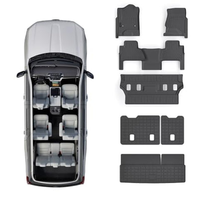 Floor Mats & Trunk Mat for Chevrolet Tahoe 2015 (2015-20|For Tahoe-7|Full Set)