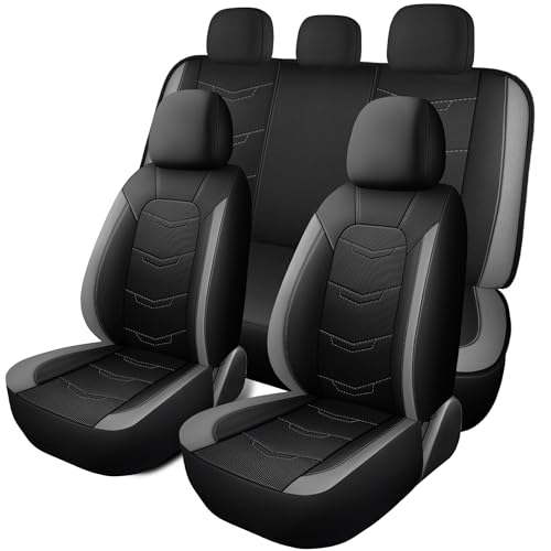 Car Seat Cover (N2 Black Gray / Full Set)