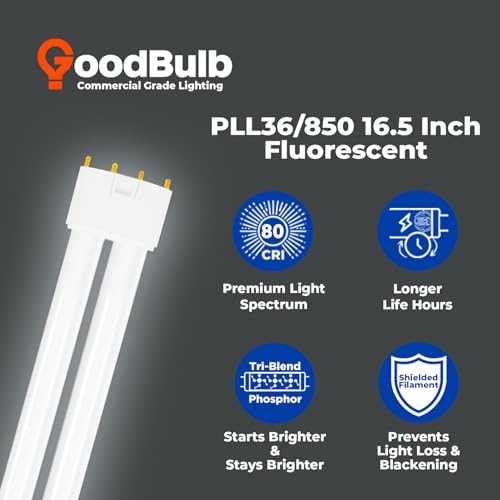 PLL36 850 36W 16.5" Twin Tube Compact Fluorescent Light Bulb 4 (5000k / 10 Count (Pack of 1))