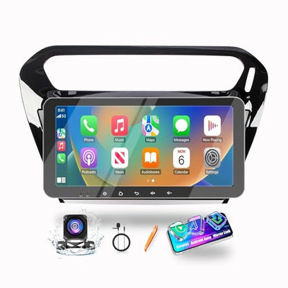 for Peugeot 301 2013 (Octa Core-6G-128G-Gloss Black)