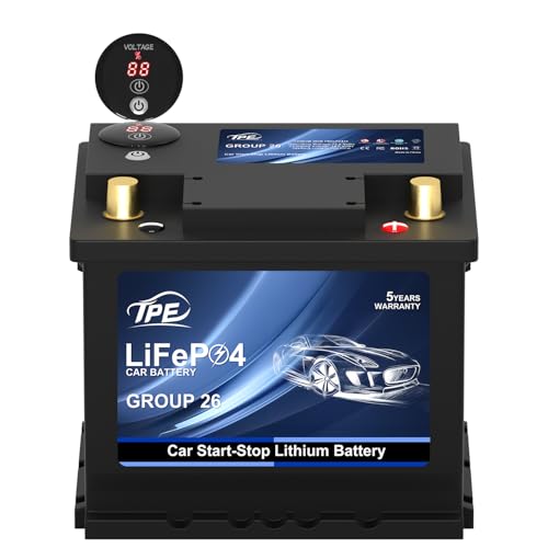 Car Start Stop System BCI Group26 LiFePO4 Lithium (Group26 Buttons)