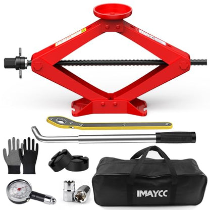 Scissor Jack for Car 2.5 Ton (Red)