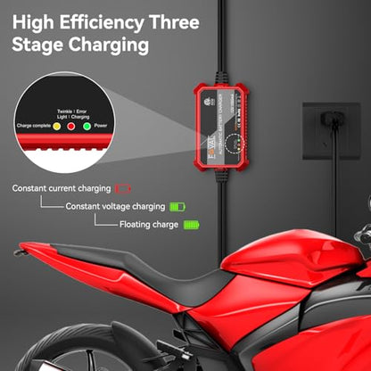 2 Pack] FOVAL Fully Automatic Trickle Charger