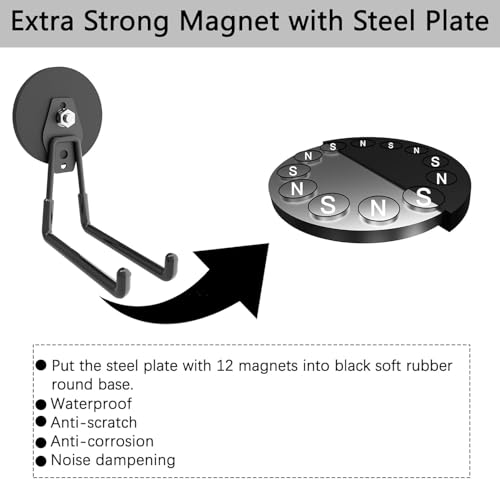 Large Strong Magnetic Hooks (Large L 2Pack 26-130lb)