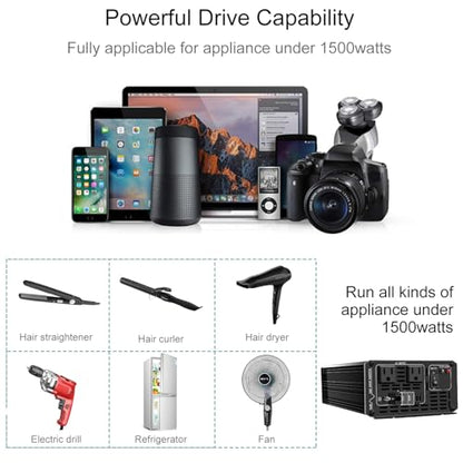 1500W Power Inverter (DC72V (Range 60V-90V) 1500W)