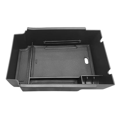 Compatible with Subaru Crosstrek Impreza 2024 2025 Center Console Armrest Storage Box ABS Tray Insert Organizer Glove Pallet Phone Holder (for Crosstrek Impreza 2024-2025)