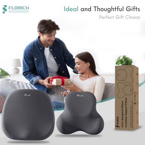 Car Seat Cushion and Lumbar Support Pillow for Office Chair Car