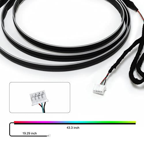 Dreamcolor Acrylic Interior Car LED Strip Light 43 (Dreamcolor Light Strip - 43 inch)