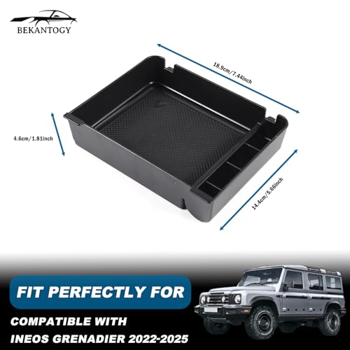 Car Armrest Storage Box Tray Compatible with INEOS Grenadier 2022